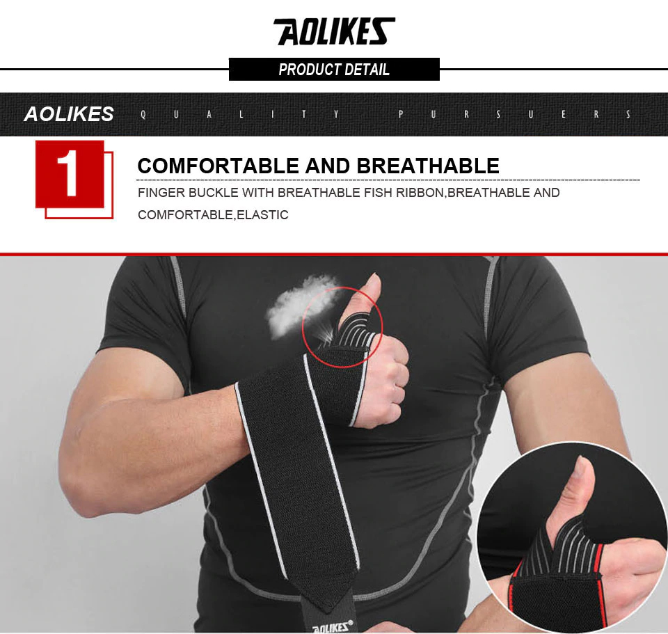 Băng Quấn Bảo Vệ Cổ Tay Tập Gym, Cầu Lông, Tennis Sport Wrist Protector Aolikes YE-1540