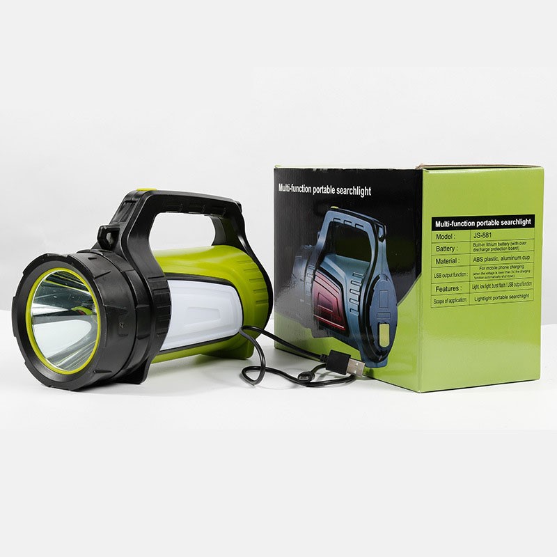 Đèn pin siêu sáng cầm tay chiếu xa 1000m, đèn pin đa năng sạc điện thoại