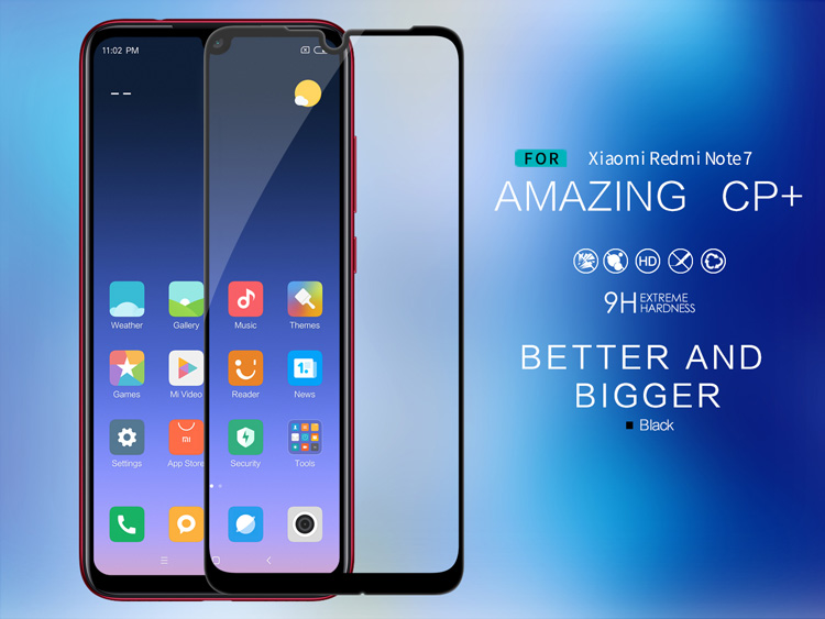 Dán cường lực Xiaomi Redmi Note 7 Nillkin Amazing CP+ full màn hình