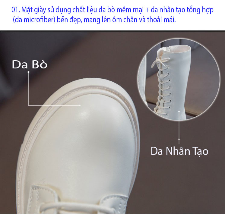 Giày boot cao cổ trẻ em nữ thiết kế đơn giản nhưng vẫn toát lên vẻ đẹp thời thượng 9