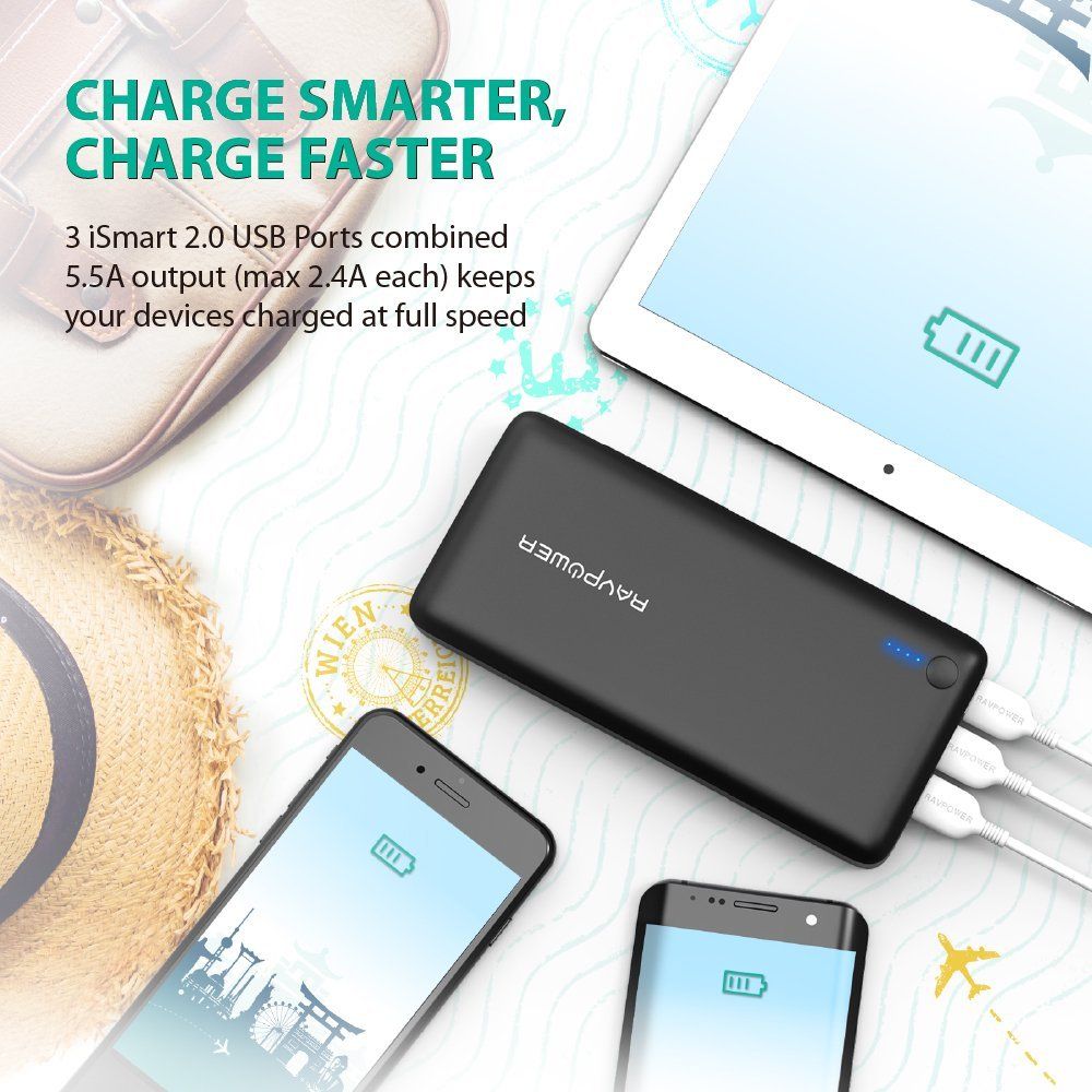 Pin Sạc Dự Phòng RAVPower RP-PB41 26800mAh - Hàng Chính Hãng Pin Sạc Dự Phòng RAVPower RP-PB41 26800mAh - Hàng Chính Hãng