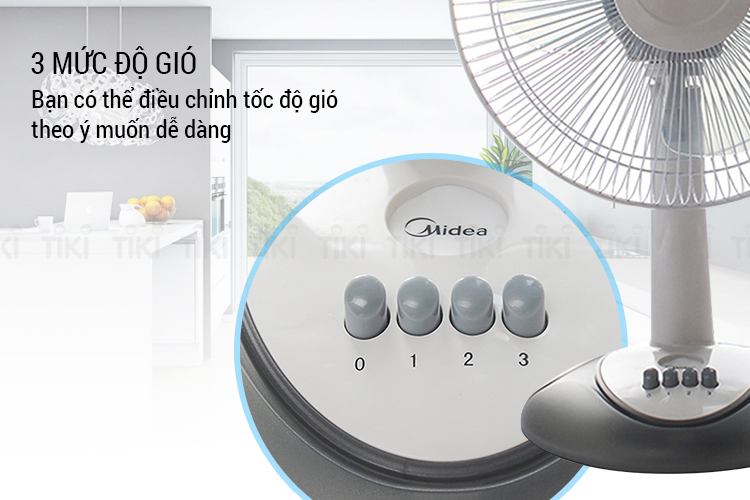 Quạt Bàn MIDEA FT30-Y8BA - Hàng Chính Hãng