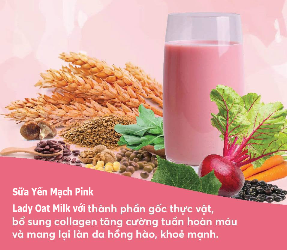 sữa yến mạch biogreen pink lady oat milk - không đường - giàu vitamin, chất xơ, canxi, sắt và axit folic - cải thiện hệ tiêu hóa - tốt cho tim mạch - giữ dáng, đẹp da - tốt cho phụ nữ mang thai - dành cho cả gia đình - fecven 4