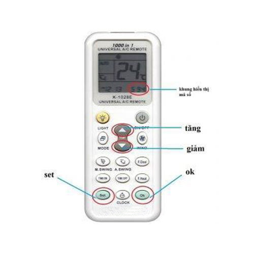 Remote điều khiển đa năng - Dùng được cho tất cả các dòng máy lạnh 