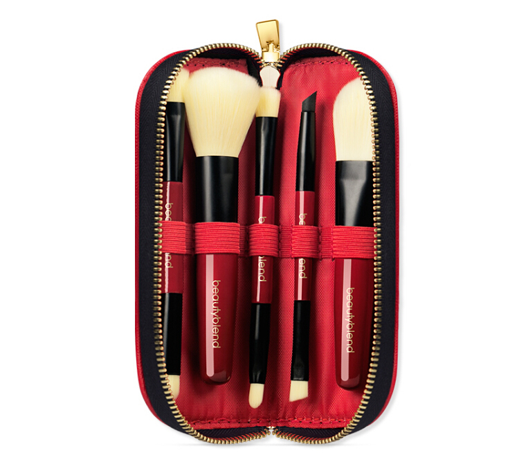 Bộ Cọ Trang Điểm Kèm Túi Đựng Beautyblend - Đỏ 