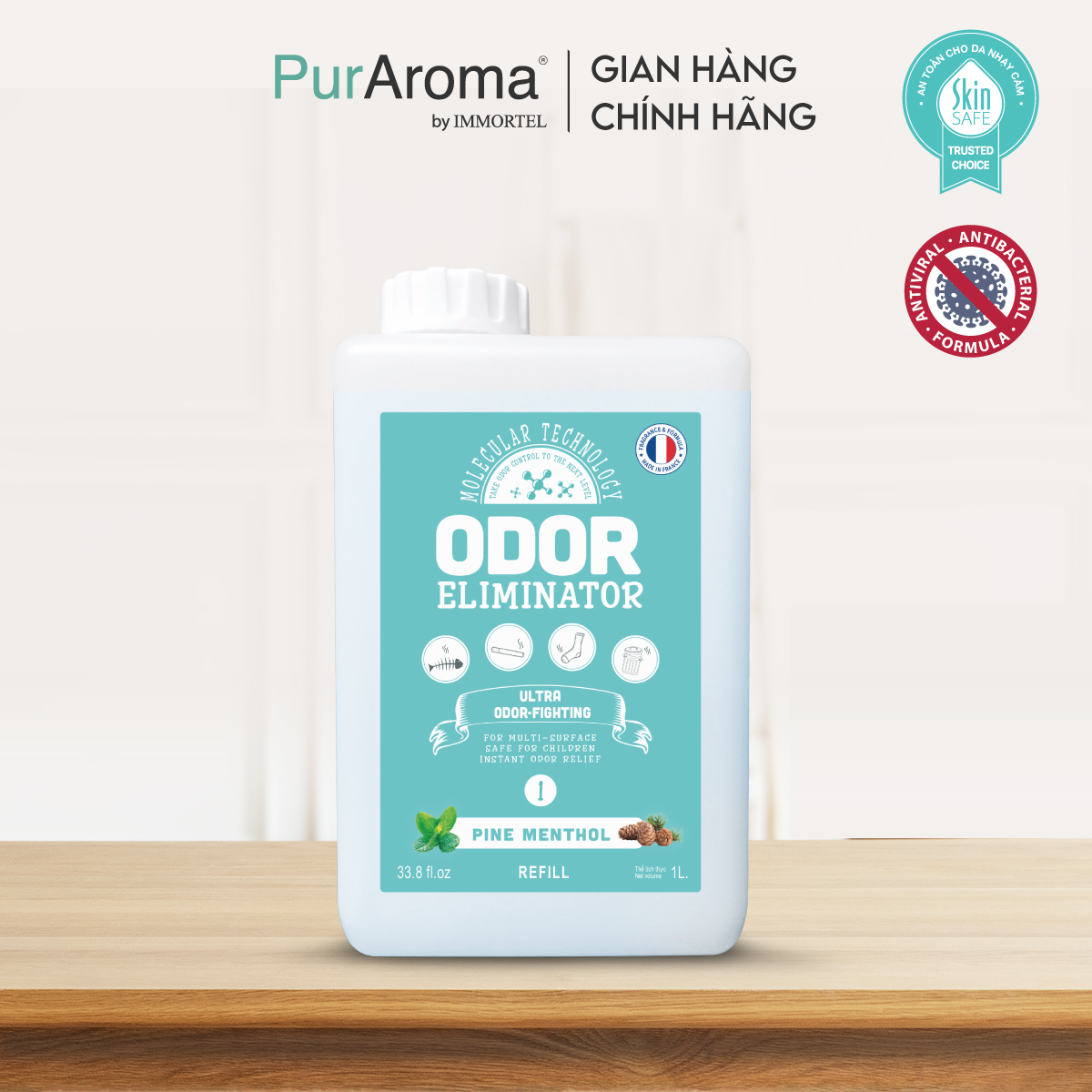 DD Xịt Khử Mùi Đa Năng ODOR ELIMINATOR - 1L - Chính Hãng Pháp