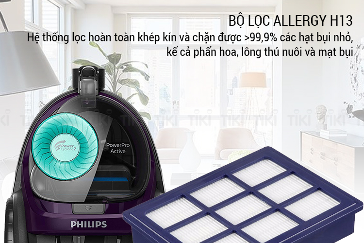 Máy hút bụi Philips có hộc chứa FC9571 - Hàng Chính Hãng