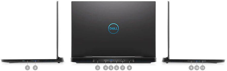 Laptop Dell G7 Inspiron 7590 N7590Z (Core i7-9750H/ 16GB (8GB x2) DDR4 2666MHz/ 1TB 5400rpm + 256GB SSD M.2 PCIe/ RTX 2060 6GB GDDR6/ 15.6 FHD IPS 144Hz/ Win10) - Hàng Chính Hãng