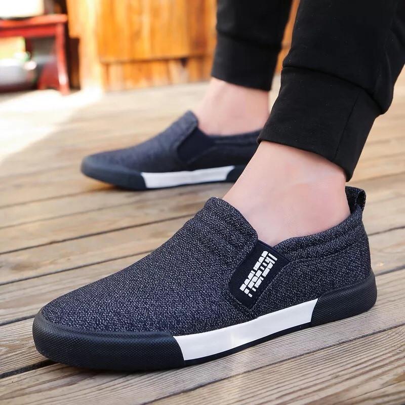 Giày Lười Vải Nam Thời Trang Và Lịch Lãm Fashion Hapu