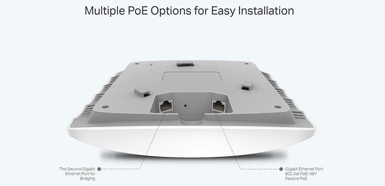 Access Point Gắn Trần Wi-Fi Băng Tần Kép Gigabit AC1750 TP-LINK EAP245 - Hàng Chính Hãng