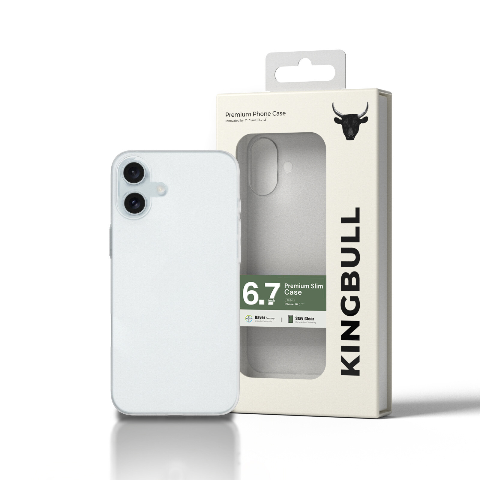 Ốp Lưng Siêu Mỏng Nhám cho iPhone 16 Pro/ 16 Pro Max/ 16/ 16 Plus MIPOW PREMIUM SLIM CASE, chống vân tay_ Hàng chính hãng