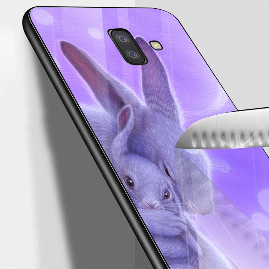 Ốp kính cường lực cho điện thoại Samsung Galaxy J6 - dễ thương muốn xỉu MS CUTE025