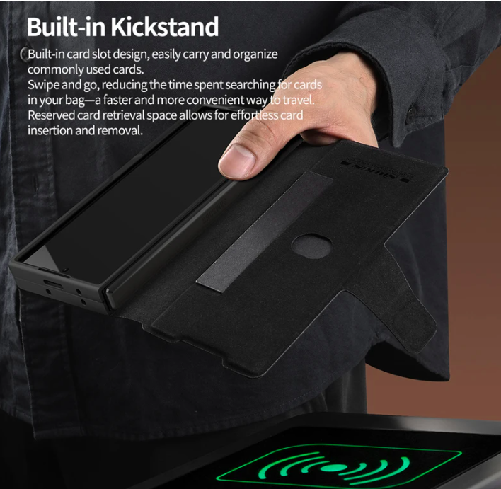 Bao Da dành cho Samsung Galaxy Z Fold 7 / Z Fold 6 hiệu Nillkin Aoge Leather Cao Cấp - Hàng nhập khẩu