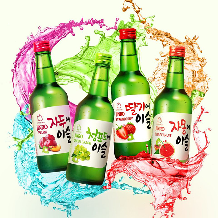 Rượu Soju Hàn Quốc Jinro Greengrape (Nho) 13% 360ml Không Hộp 4