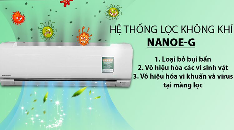 Máy Lạnh Inverter Panasonic CU/CS-PU12TKH-8 (1.5 HP) - Hàng chính hãng Máy Lạnh Inverter Panasonic CU/CS-PU12TKH-8 (1.5 HP) - Hàng chính hãng