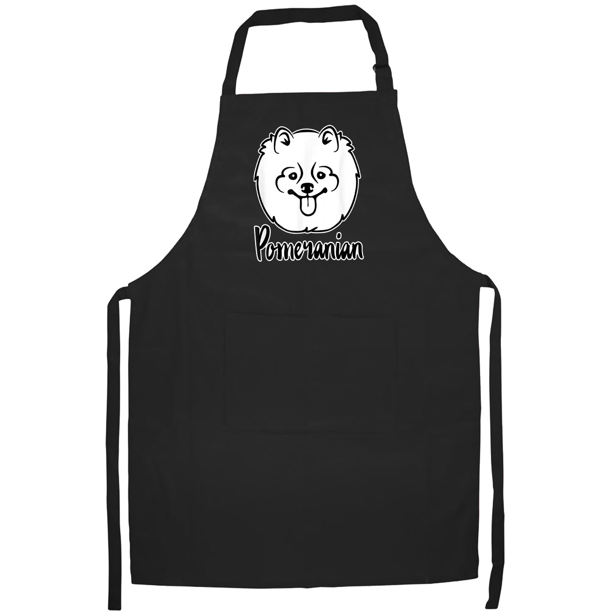 Tạp Dề Làm Bếp In Hình Pomeranian- Hàng Cao Cấp