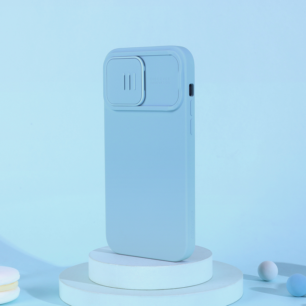 Ốp Lưng Nillkin CamShield Silky Silicone cho iPhone 14 Pro Max - Hàng Nhập Khẩu