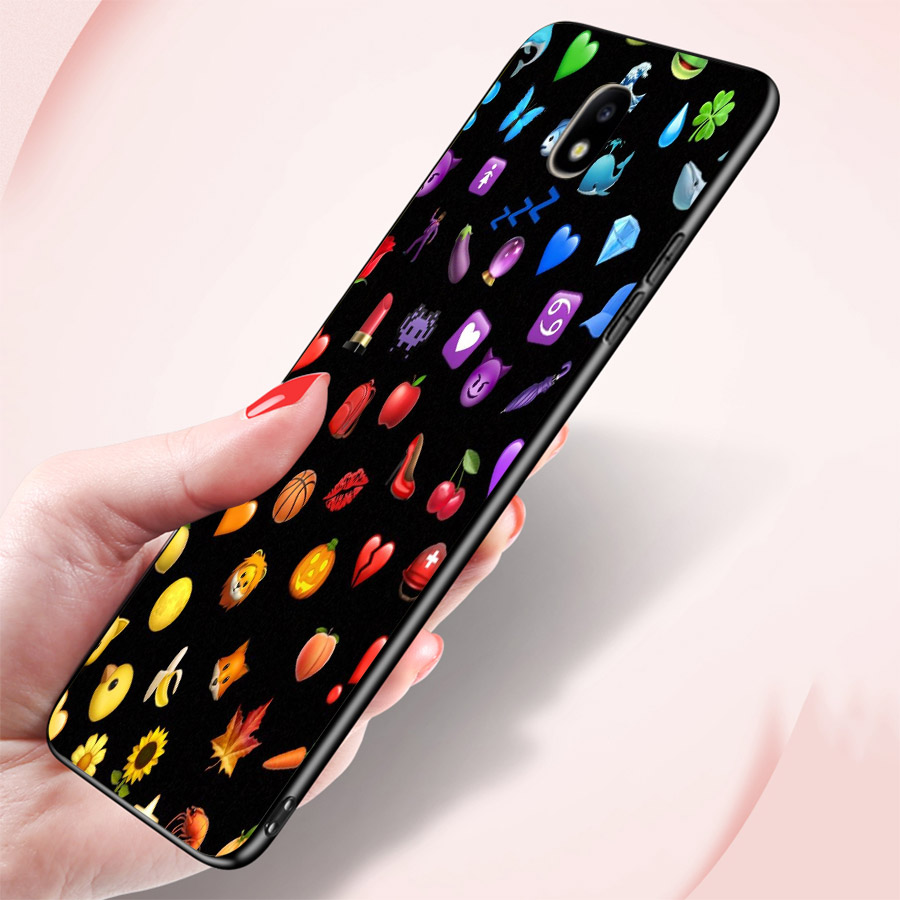 Ốp lưng cứng viền dẻo dành cho điện thoại Samsung Galaxy A7 2015 - emoji kute MS EMJKT035
