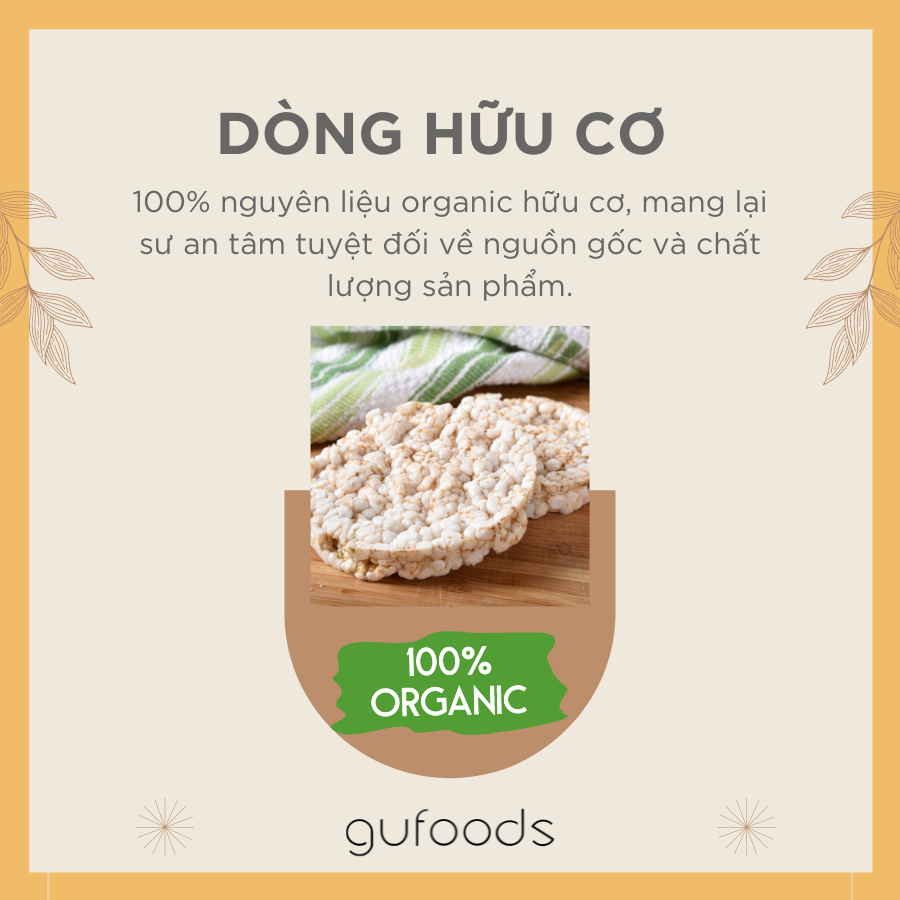 Bánh ăn kiêng, tập GYM gạo lứt GUfoods - có 3 lựa chọn yến mạch, huyết rồng, tím than (165g) 7