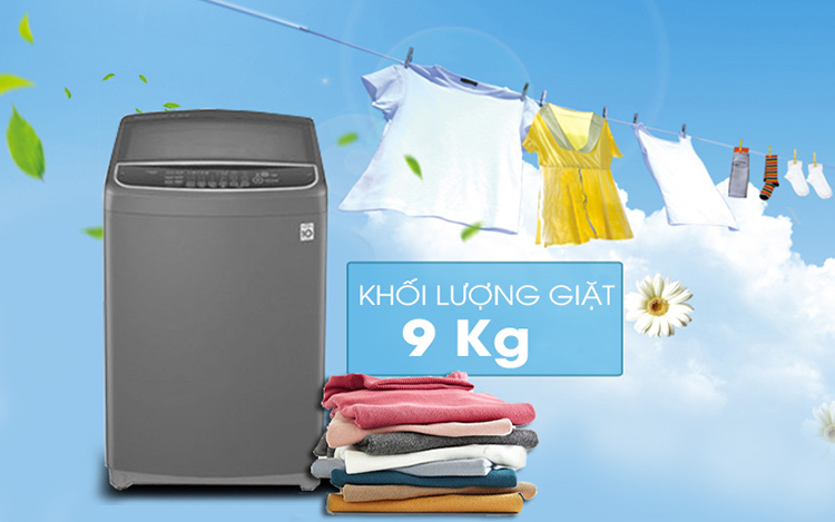 Máy giặt LG Inverter 9kg T2109VSAB - Chỉ giao HCM