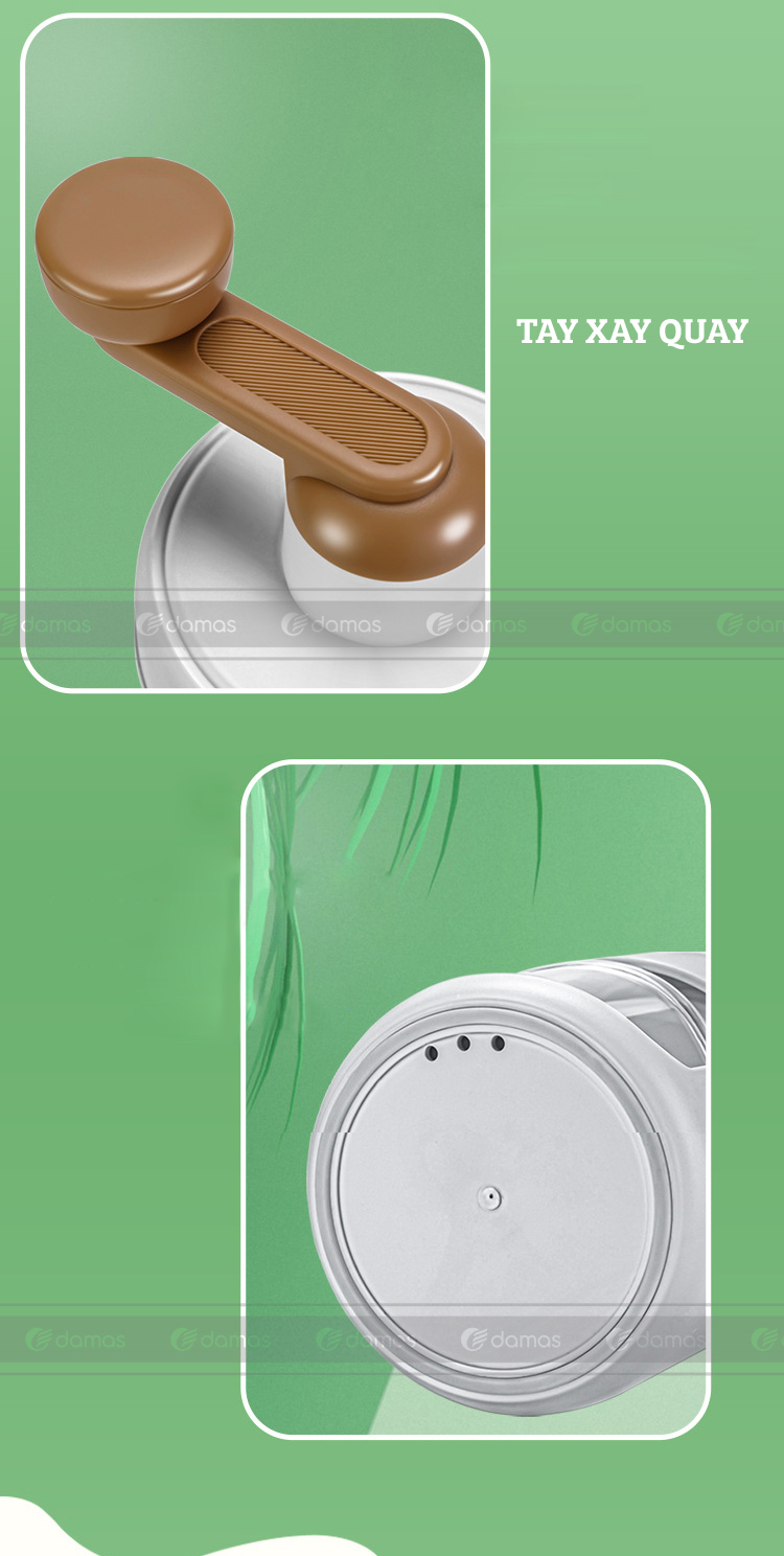 Dụng Cụ Bào Đá , Xay Đá Cầm Tay Mini Damas T555 - Hàng Chính Hãng