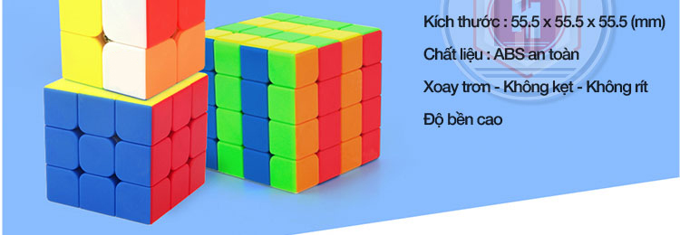 Đồ Chơi Trí Tuệ HT SYS RUBIK CUBE 2x2x2, 3x3x3, 4x4x4 - Khối Lập Phương Xoay Lắp Ghép Cho Bé - Bản Cao Cấp