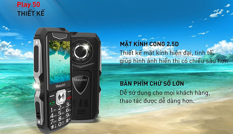 Điện thoại Masstel Play 50 - Hàng Chính Hãng