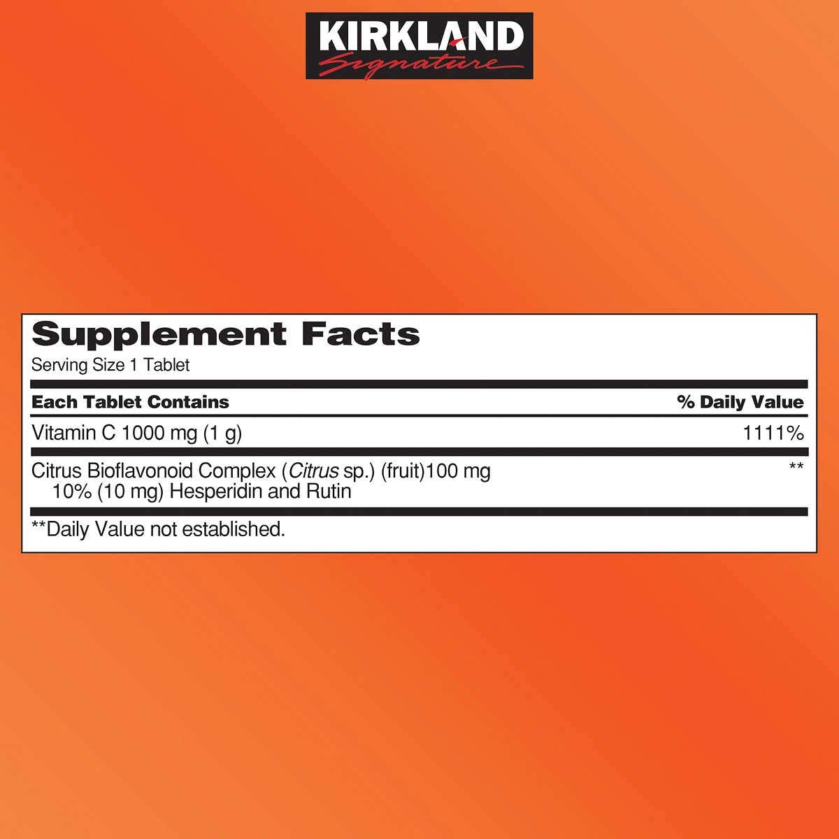 Vitamin C Kirkland Signature Mỹ