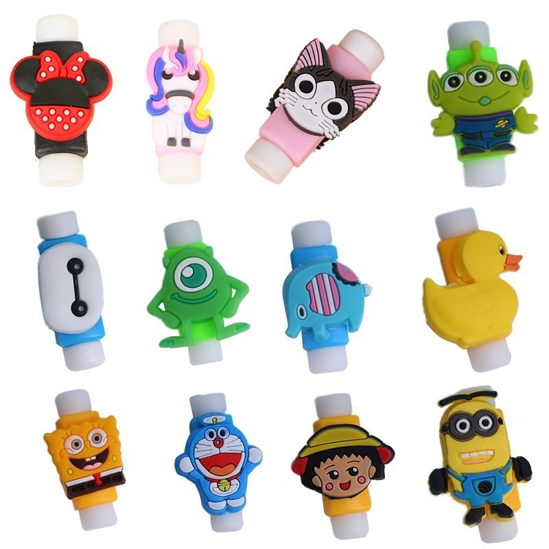 Phụ kiện bảo vệ đầu cáp không bị gãy và bảo vệ dữ liệu đang truyền cũng như khi đang sạc điện  Kiểu dáng dễ thương tạo cho dây cáp thêm nét dễ thương và đáng yêu  Tương thích và phù hợp cho tất cả các loại dây sạc.  Được làm bằng nhựa PVC chất lượng tốt, di động và đáng tin cậy, an toàn và dễ sử dụng.  Thiết kế  dễ thương làm trang trí đáng yêu dây cáp.  Ngăn chặn cáp của bạn bị sờn, uốn cong, phá vỡ hoặc ngắt kết nối.