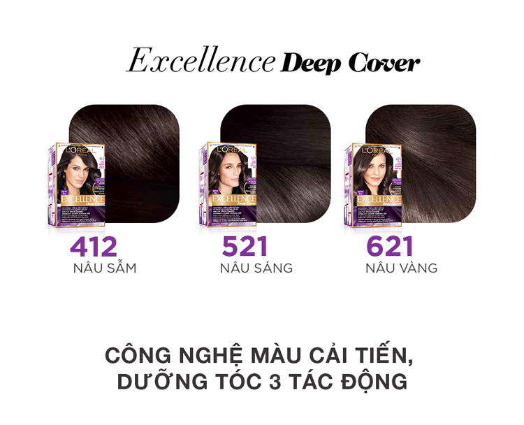 Combo 2  Kem Nhộm  Phủ Bạc Deep Cover 621L'ORÉAL Paris
