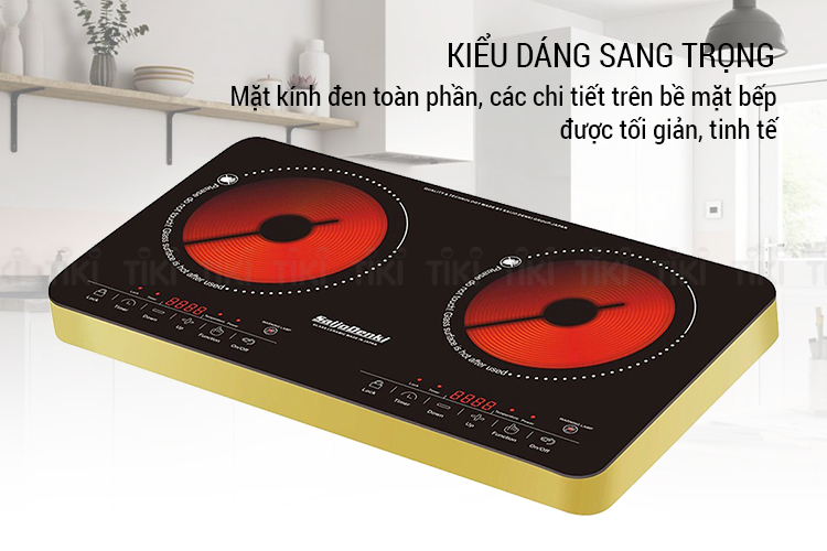 Bếp Đôi Điện Quang Saijo Denki SD-6900 (3400W) - Hàng Chính Hãng