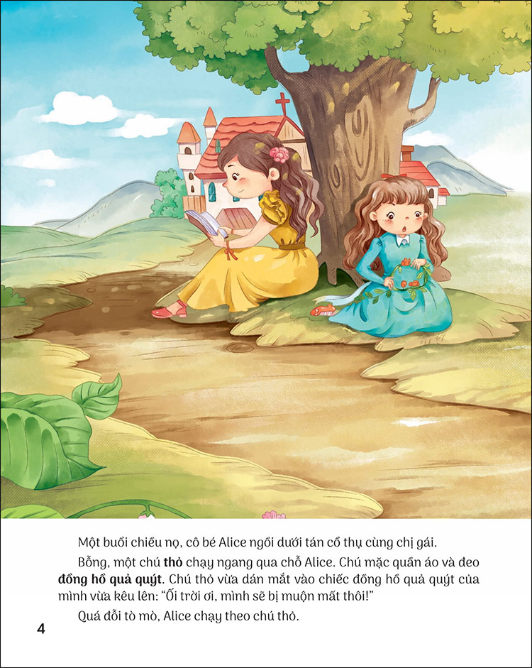 Truyện Cổ Tích Nổi Tiếng Song Ngữ Việt - Anh: Alice Ở Xứ Sở Thần Tiên - Alice In Wonderland