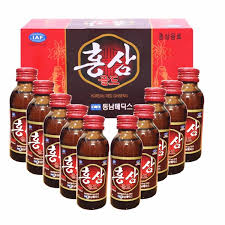 Combo 2 hộp nước uống vị hồng sâm Hàn Quốc 10 chai x 100ml
