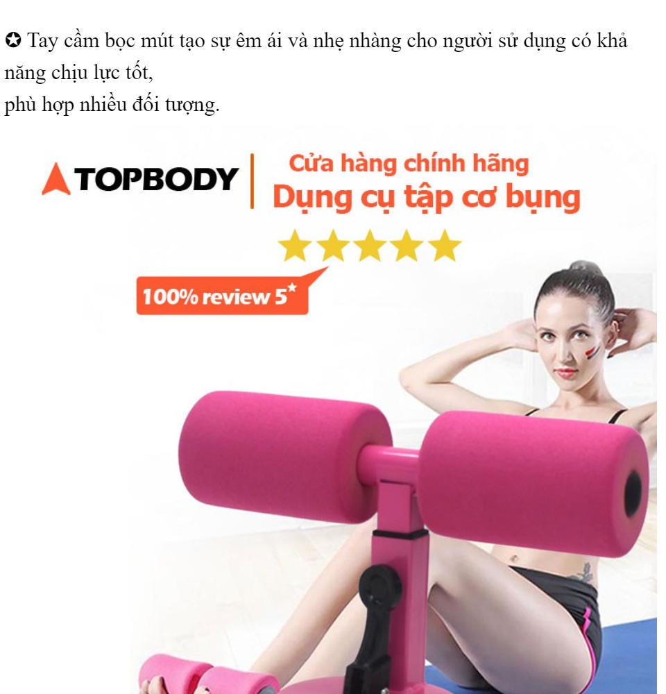 Dụng cụ tập cơ bụng tại hỗ trợ gập cơ bụng, giúp dáng chuẩn eo thon cao cấp TOPBODY 5