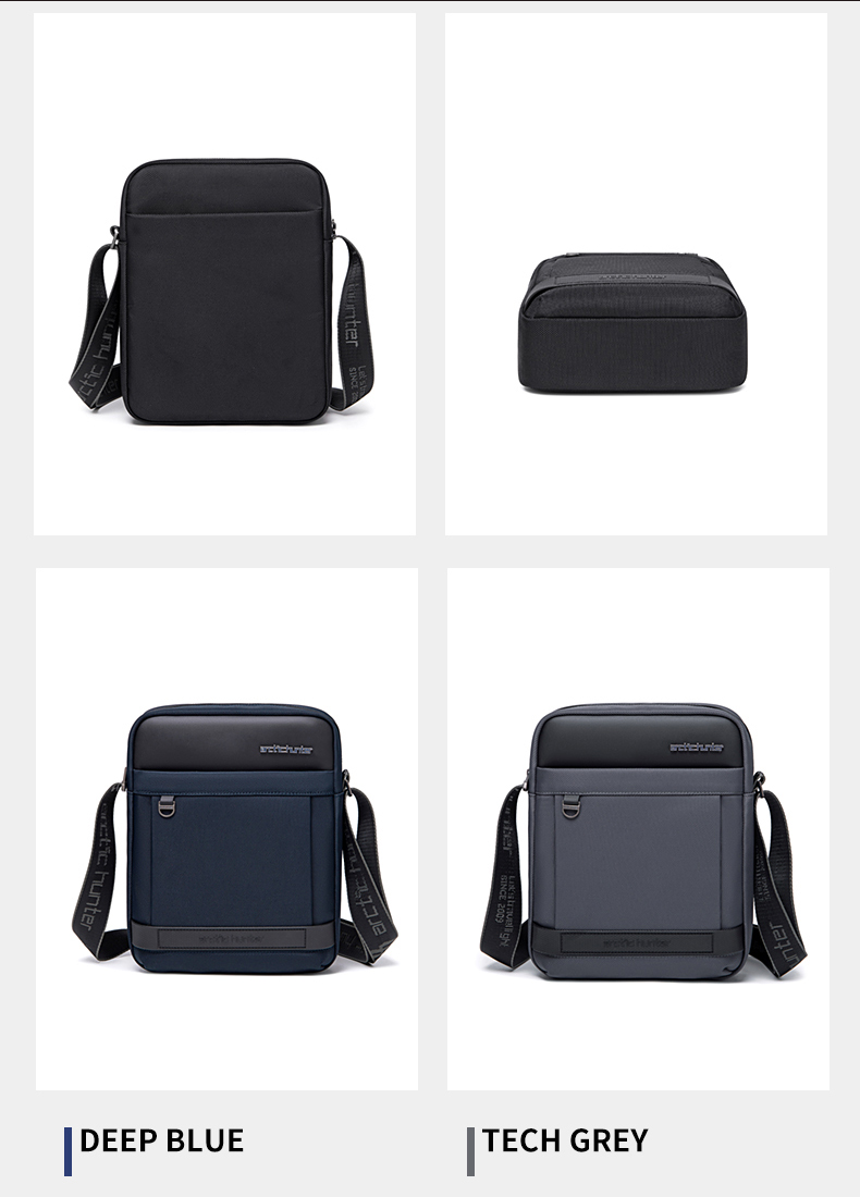 Túi đeo chéo du lịch nam Arctic Hunter K00162 chất liệu Oxford chống thấm nước, đựng ipad, thiết kế nhiều ngăn tiện dụng