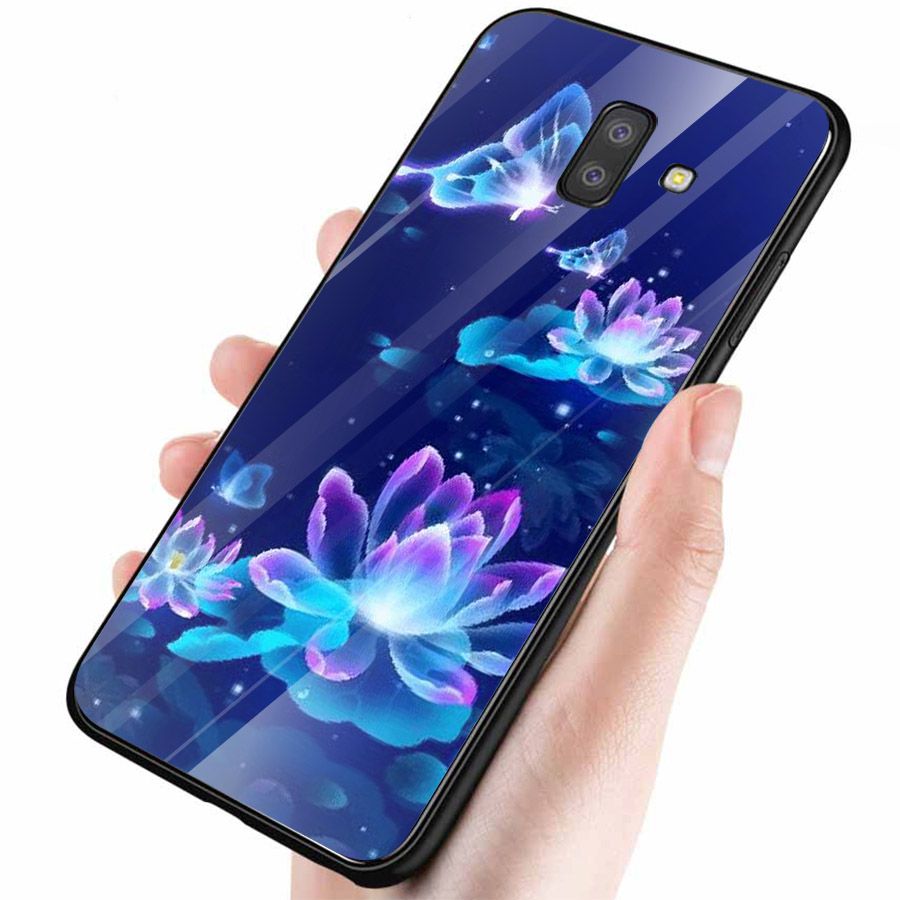 Ốp kính cường lực cho điện thoại Samsung Galaxy J4 - J6 - J6 PLUS - J6 PRIME - J8 - bướm đẹp MS ANH052