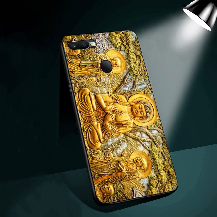 Ốp điện thoại kính cường lực cho máy Oppo A7 2018 - Tôn giáo MS TGIAO063