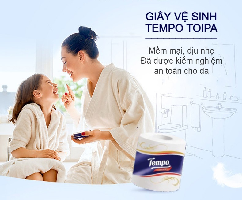 Tempo - Giấy Vệ Sinh Không Mùi (Lốc 10 cuộn)