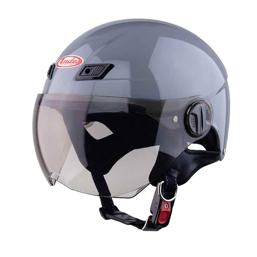 Nón bảo hiểm 1/2 ANDES 109 có kính đi xe máy cho nam và nữ chính hãng