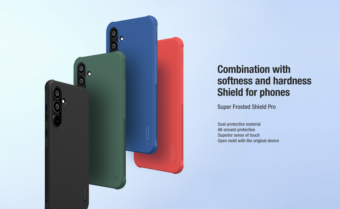 Ốp Lưng sần viền dẻo chống sốc cho Samsung Galaxy A55 5G- A35 5G - A25 5G - A15 - A05s hiệu Nillkin Super Frosted Shield - Hàng nhập khẩu