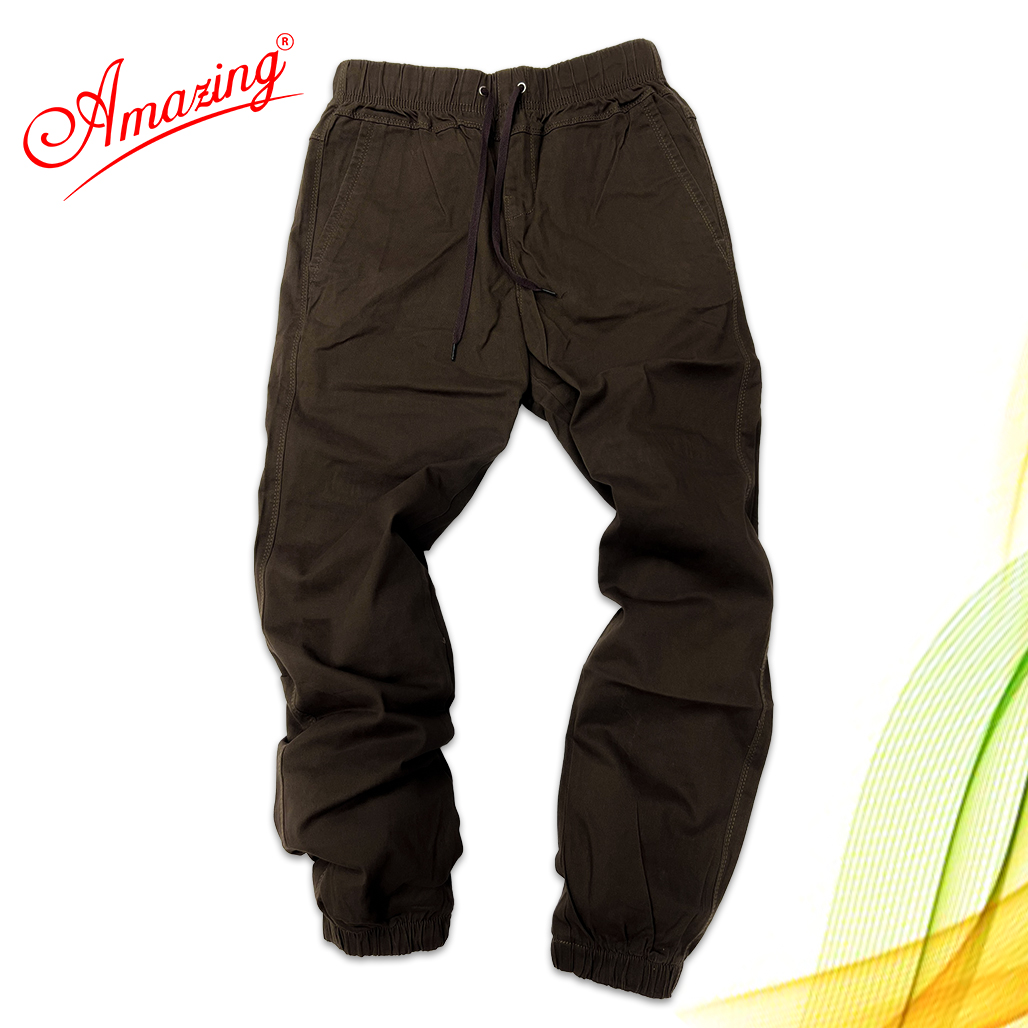 Quần jogger kaki nam cao cấp Amazing, sắc màu trẻ trung, phong cách thể thao cá tính, gấu quần bo chun, có big size