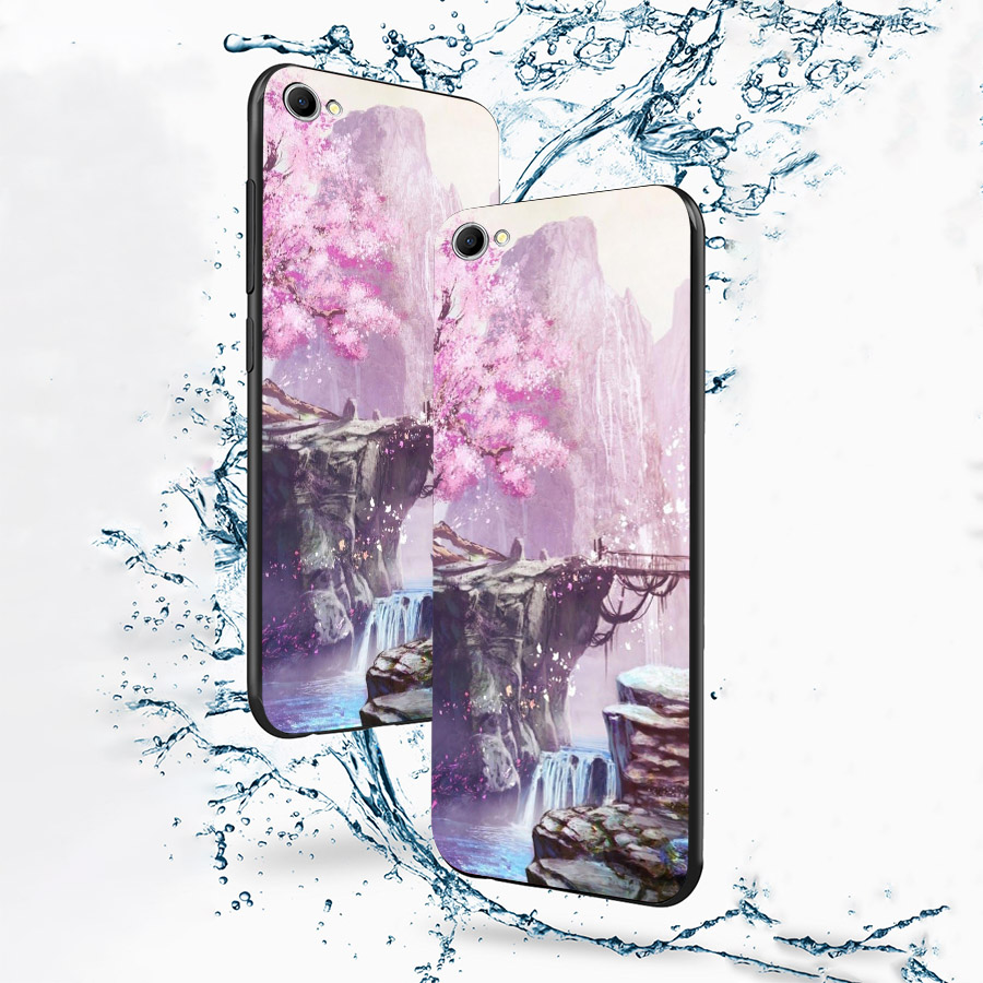 Ốp điện thoại dành cho máy Oppo R9S - Thác hoa MS ACIKI005