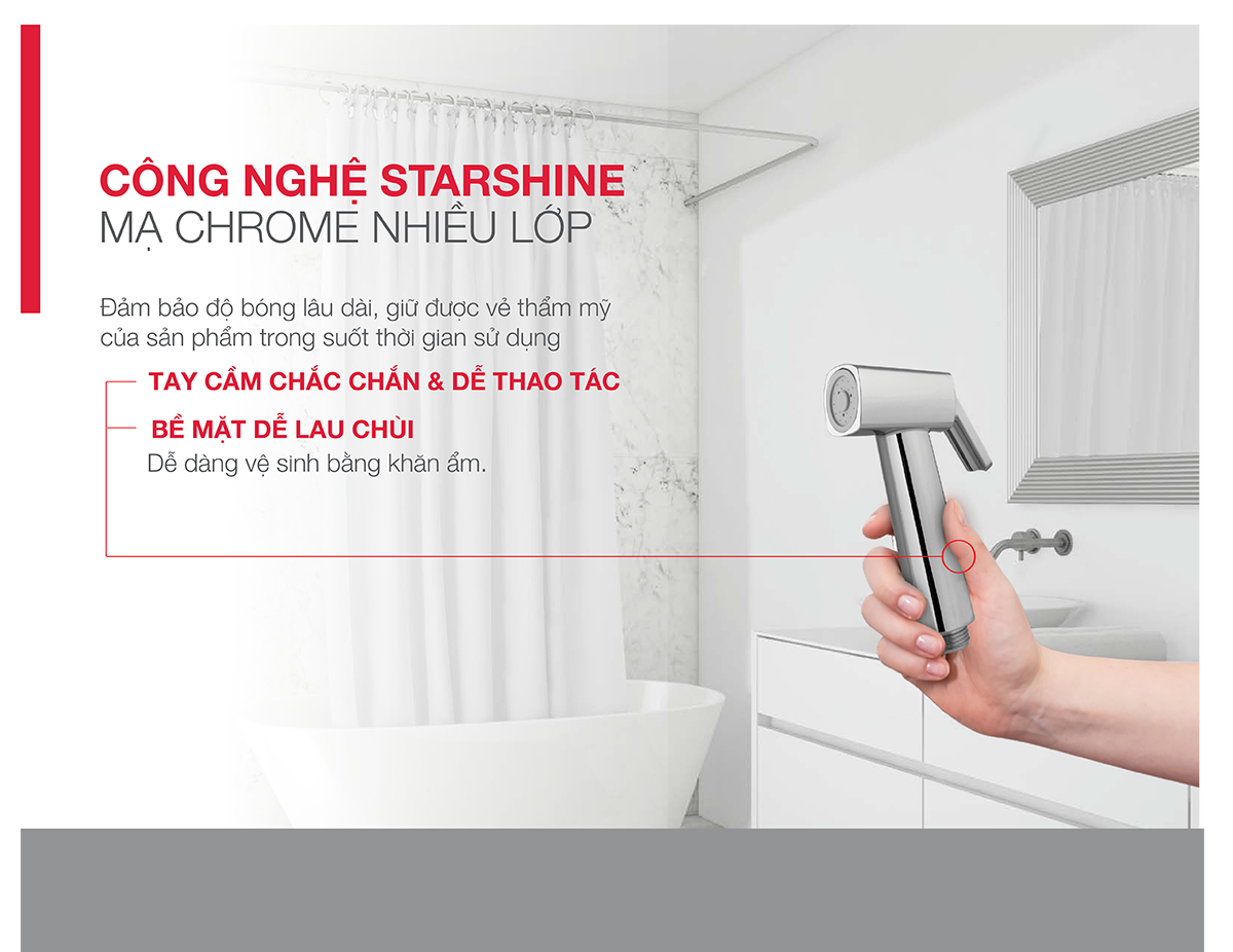 Vòi xịt vệ sinh có giá đỡ và dây cấp Chiba Hafele 589.34.920 (Hàng chính hãng)