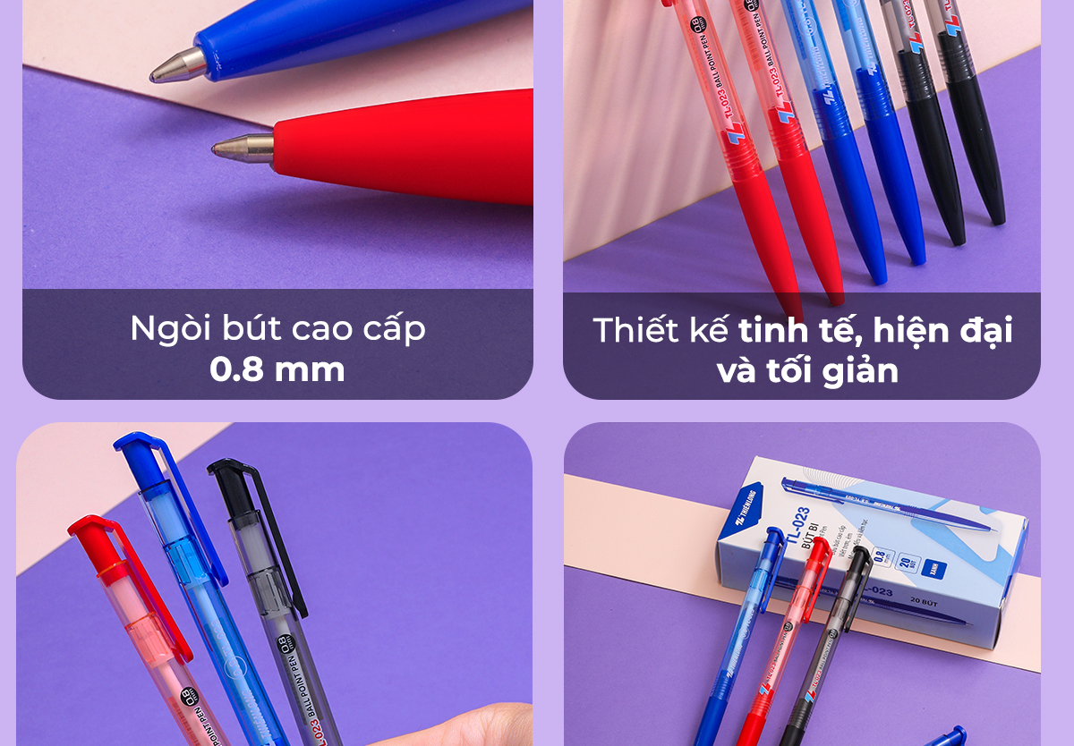 Combo 20 cây Bút Bi Thiên Long TL-023