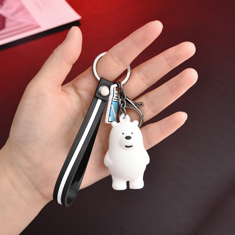 3 móc khóa nhân vật 3 chú gấu We Are Bear cao cấp