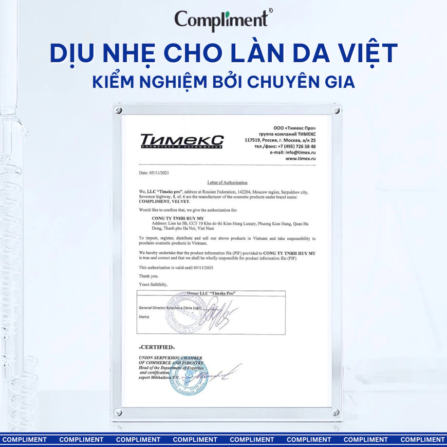 Serum Compliment 2% BHA Salicylic Acid Hyaluronic Acid B5 5% Vitamin C 20% Làm Sạch Da, Giảm Mụn Trắng Da Căng Bóng 27ml