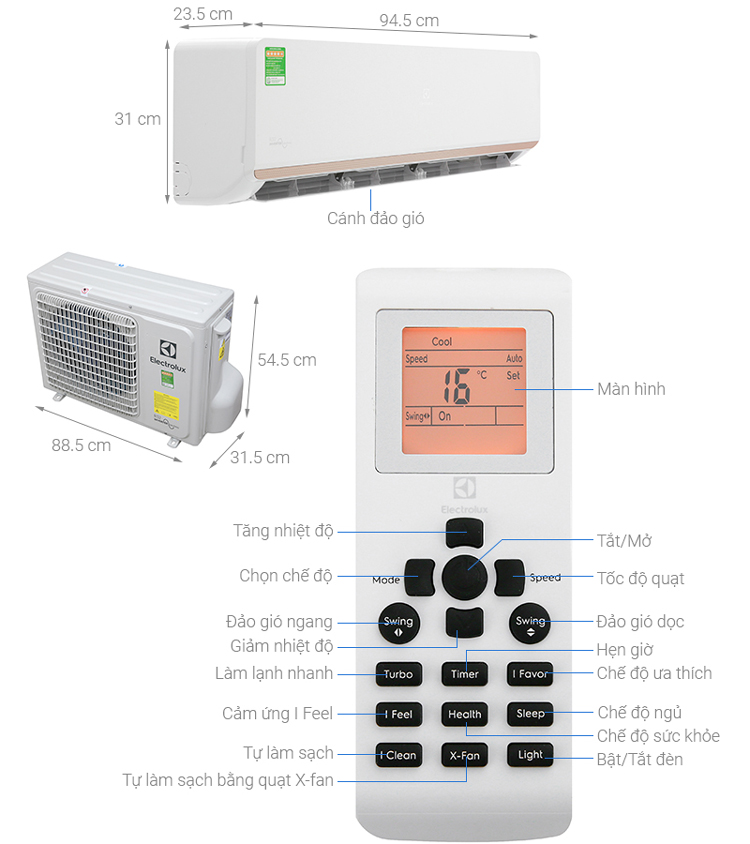 Điều Hòa Inverter Electrolux ESV18CRR-C2 (18.000Btu)