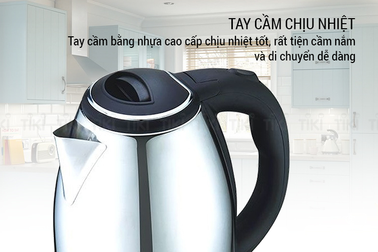 Ấm Siêu Tốc Inox 1.8L Sunhouse Happy Time HTD1082 - Hàng chính hãng