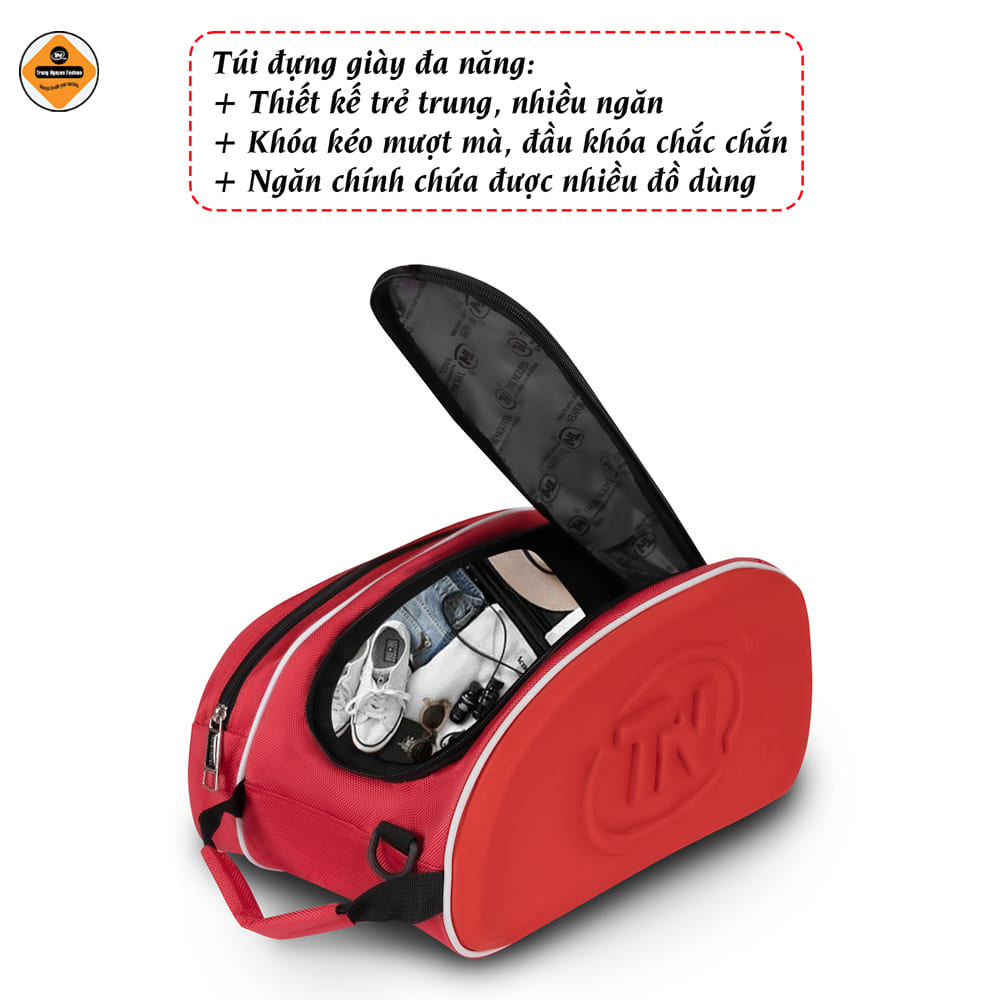 Túi đựng giày cao cấp 2 ngăn TN Bags – Túi đựng giày bóng đá chống nước, tiện lợi, sang trọng cho đi tập gym thể thao TN.B9002