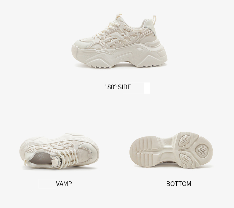 Giày thể thao chunky nữ CAMEL Giày sneaker A13289615 đế dày thoải mái cho nữ